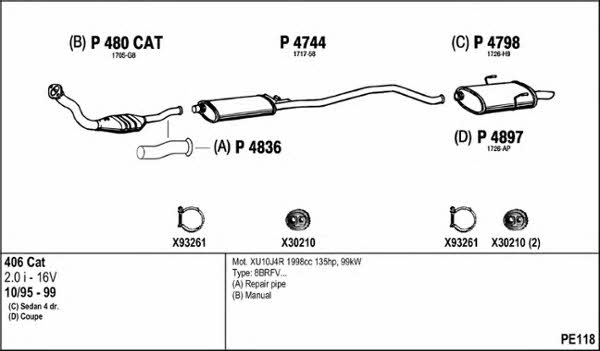 PE118 Układ wydechowy PE118: Dobra cena w Polsce na 2407.PL - Kup Teraz!