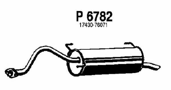 Fenno P6782 Глушитель, задняя часть P6782: Отличная цена - Купить в Польше на 2407.PL!