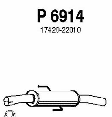 Fenno P6914 Tłumik, część środkowa P6914: Dobra cena w Polsce na 2407.PL - Kup Teraz!