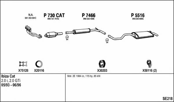  SE218 Układ wydechowy SE218: Dobra cena w Polsce na 2407.PL - Kup Teraz!