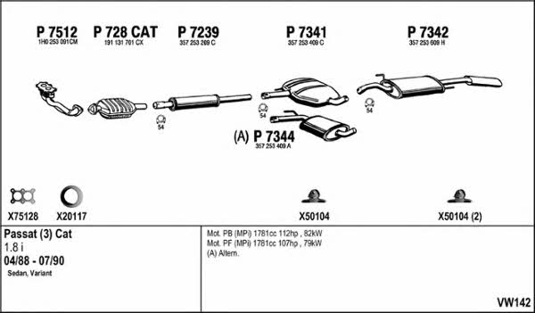  VW142 Układ wydechowy VW142: Dobra cena w Polsce na 2407.PL - Kup Teraz!