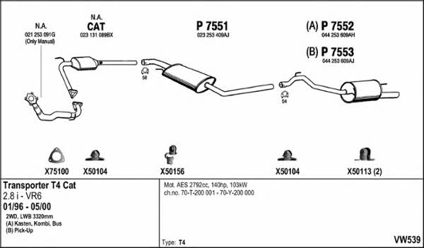 Fenno VW539 Abgasanlage VW539: Kaufen Sie zu einem guten Preis in Polen bei 2407.PL!