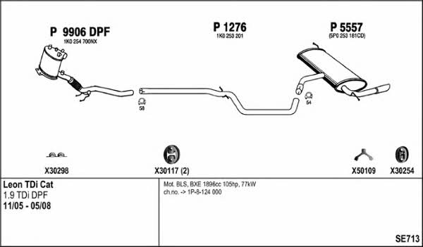 Fenno SE713 Exhaust system SE713: Buy near me in Poland at 2407.PL - Good price!