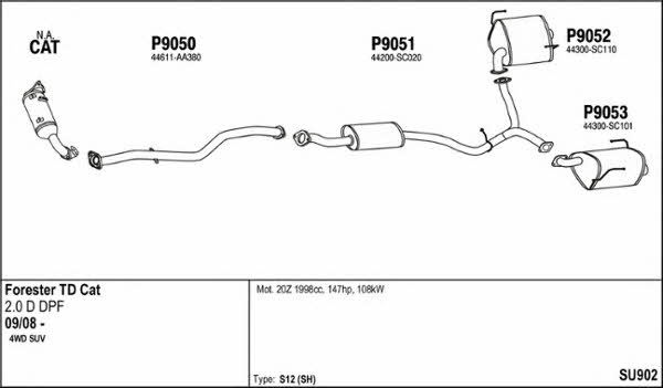  SU902 Układ wydechowy SU902: Dobra cena w Polsce na 2407.PL - Kup Teraz!