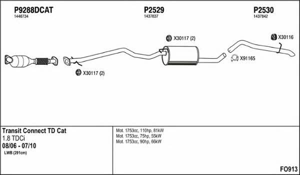 Fenno FO913 Abgasanlage FO913: Kaufen Sie zu einem guten Preis in Polen bei 2407.PL!