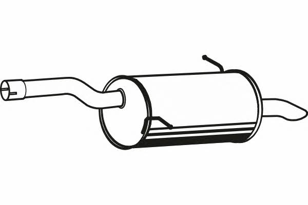 Fenno P4668 Глушитель, задняя часть P4668: Отличная цена - Купить в Польше на 2407.PL!