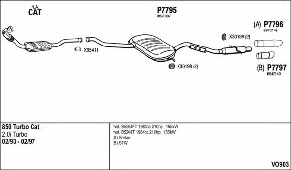  VO903 Exhaust system VO903: Buy near me in Poland at 2407.PL - Good price!