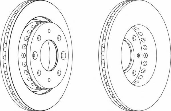 Ferodo DDF1418 Front brake disc ventilated DDF1418: Buy near me in Poland at 2407.PL - Good price!