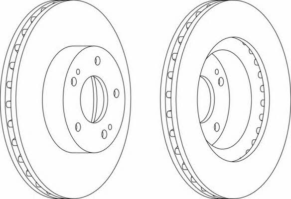 Ferodo DDF1659 Innenbelüftete Bremsscheibe vorne DDF1659: Kaufen Sie zu einem guten Preis in Polen bei 2407.PL!