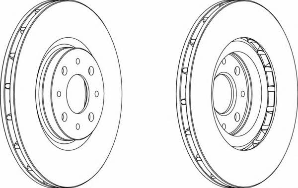 Ferodo DDF1122 Innenbelüftete Bremsscheibe vorne DDF1122: Kaufen Sie zu einem guten Preis in Polen bei 2407.PL!