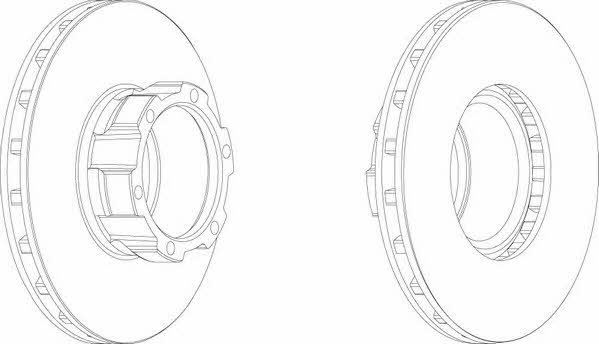 Ferodo FCR162A Innenbelüftete Bremsscheibe vorne FCR162A: Kaufen Sie zu einem guten Preis in Polen bei 2407.PL!