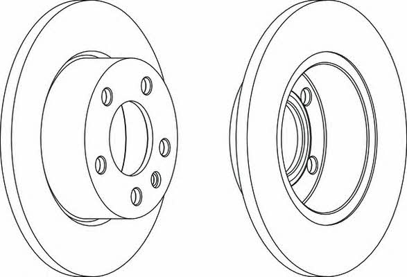 Ferodo DDF131 Unbelüftete Bremsscheibe vorne DDF131: Kaufen Sie zu einem guten Preis in Polen bei 2407.PL!