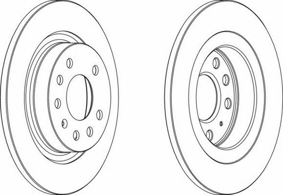 Ferodo DDF1679 Bremsscheibe hinten, unbelüftet DDF1679: Kaufen Sie zu einem guten Preis in Polen bei 2407.PL!