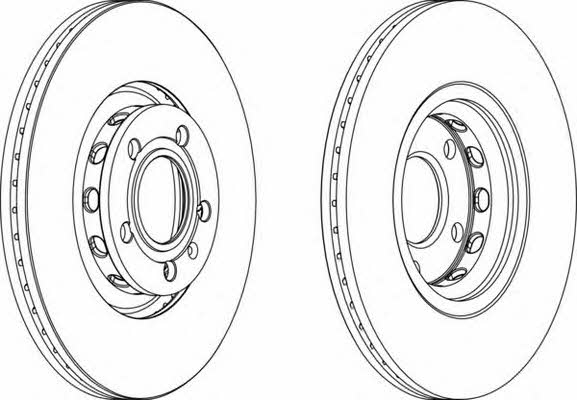 Ferodo DDF1706 Front brake disc ventilated DDF1706: Buy near me in Poland at 2407.PL - Good price!