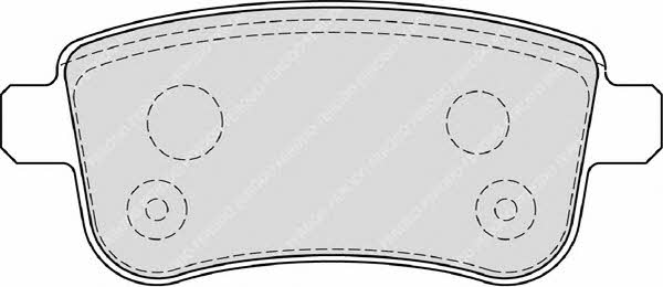 Тормозные колодки дисковые FERODO PREMIER, комплект Ferodo FDB4182
