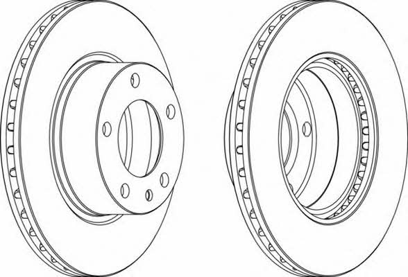 Ferodo DDF325 Front brake disc ventilated DDF325: Buy near me in Poland at 2407.PL - Good price!