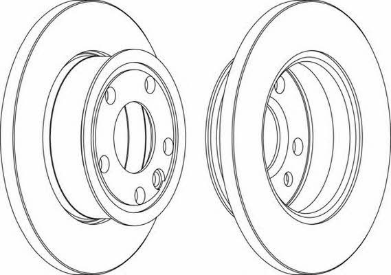 Ferodo DDF426 Unbelüftete Bremsscheibe vorne DDF426: Bestellen Sie in Polen zu einem guten Preis bei 2407.PL!