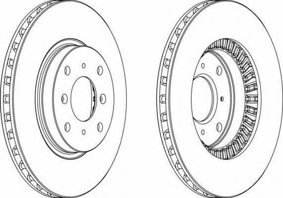 Ferodo DDF516 Front brake disc ventilated DDF516: Buy near me in Poland at 2407.PL - Good price!