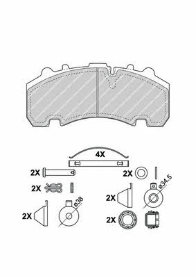 Ferodo FCV4582B FERODO PREMIER disc brake pads, set FCV4582B: Buy near me in Poland at 2407.PL - Good price!