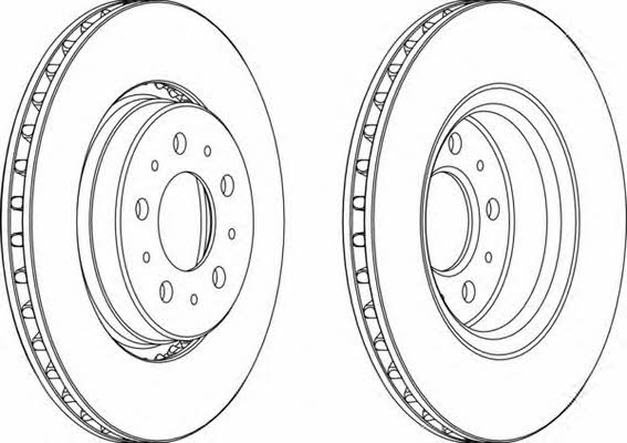 Ferodo DDF1031 Front brake disc ventilated DDF1031: Buy near me in Poland at 2407.PL - Good price!