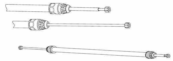 Ferodo FHB432928 Parking brake cable, right FHB432928: Buy near me in Poland at 2407.PL - Good price!