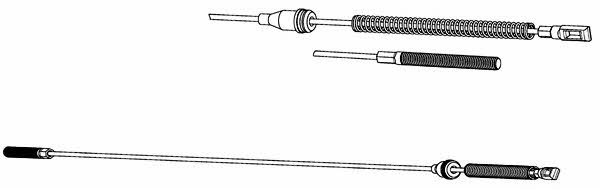 Ferodo FHB432121 Parking brake cable, right FHB432121: Buy near me in Poland at 2407.PL - Good price!