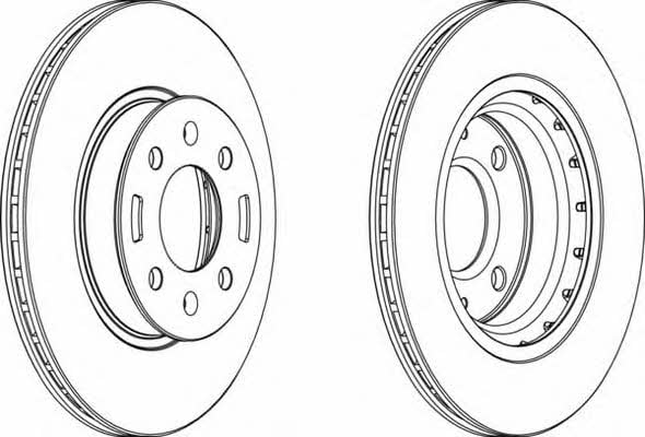 Ferodo DDF1840 Front brake disc ventilated DDF1840: Buy near me in Poland at 2407.PL - Good price!