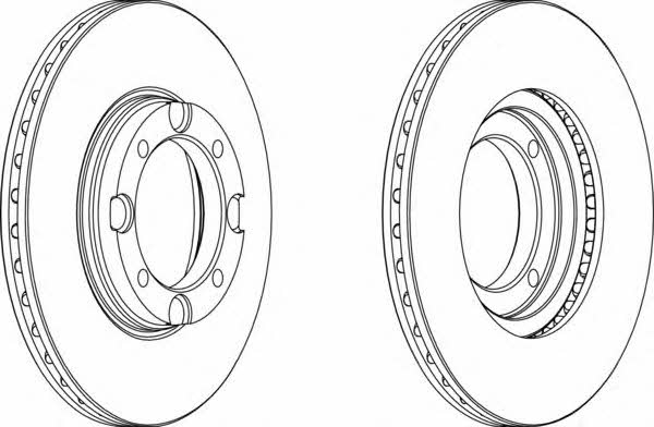 Ferodo DDF389 Innenbelüftete Bremsscheibe vorne DDF389: Kaufen Sie zu einem guten Preis in Polen bei 2407.PL!