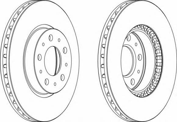 Ferodo DDF605 Innenbelüftete Bremsscheibe vorne DDF605: Kaufen Sie zu einem guten Preis in Polen bei 2407.PL!