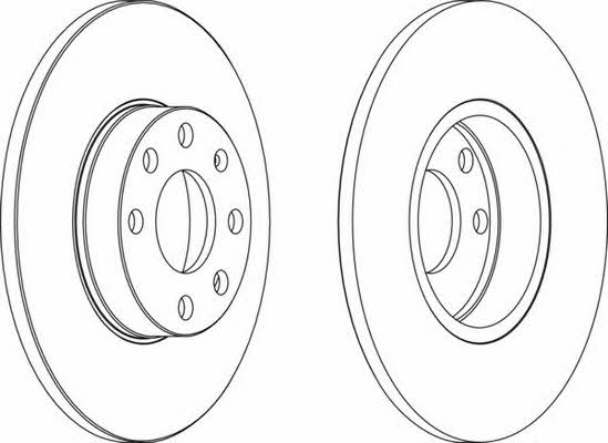 Ferodo DDF1040 Unbelüftete Bremsscheibe vorne DDF1040: Kaufen Sie zu einem guten Preis in Polen bei 2407.PL!