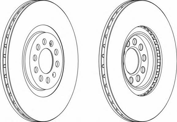 Ferodo DDF1118 Innenbelüftete Bremsscheibe vorne DDF1118: Kaufen Sie zu einem guten Preis in Polen bei 2407.PL!