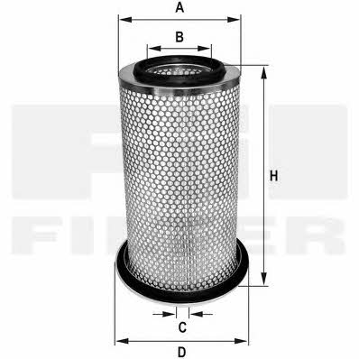 Fil filter HP 458 A Air filter HP458A: Buy near me in Poland at 2407.PL - Good price!