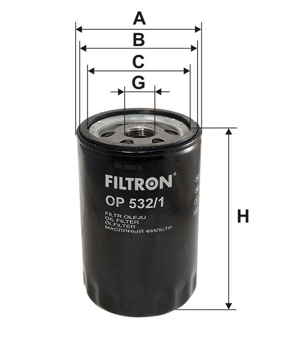 Масляный фильтр Filtron OP 532&#x2F;1