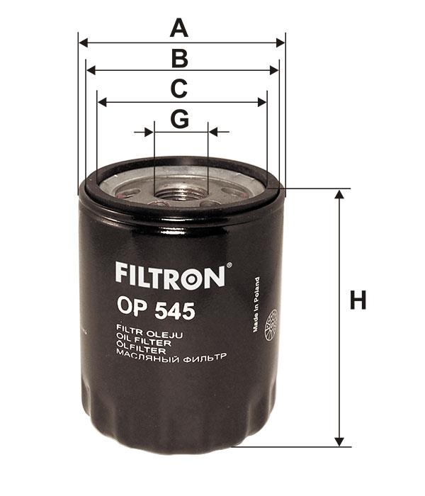 Масляный фильтр Filtron OP 545
