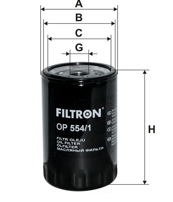 Фільтр масляний Filtron OP 554&#x2F;1