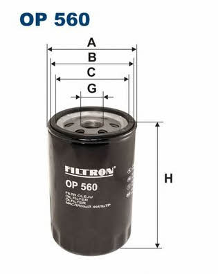 Фільтр масляний Filtron OP 560