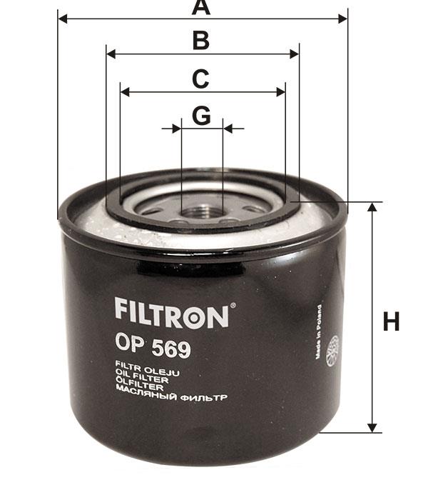 Масляный фильтр Filtron OP 569