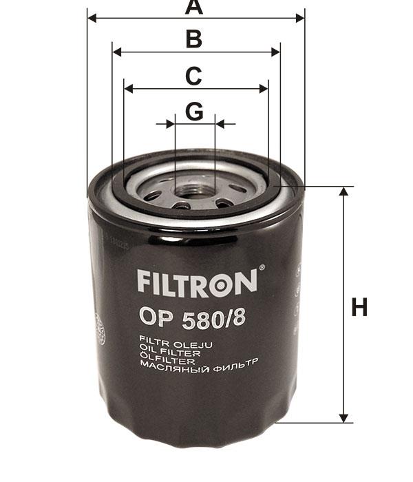 Ölfilter Filtron OP 580&#x2F;8