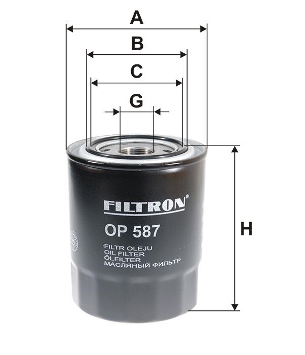 Oil Filter Filtron OP 587