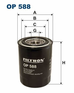 Ölfilter Filtron OP 588