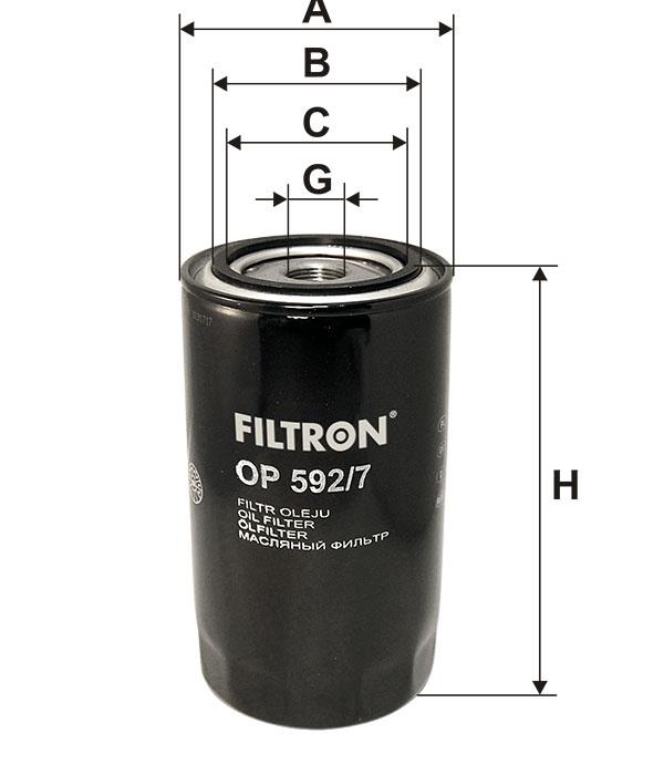 Масляный фильтр Filtron OP 592&#x2F;7