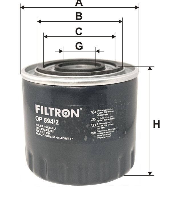 Масляный фильтр Filtron OP 594&#x2F;2