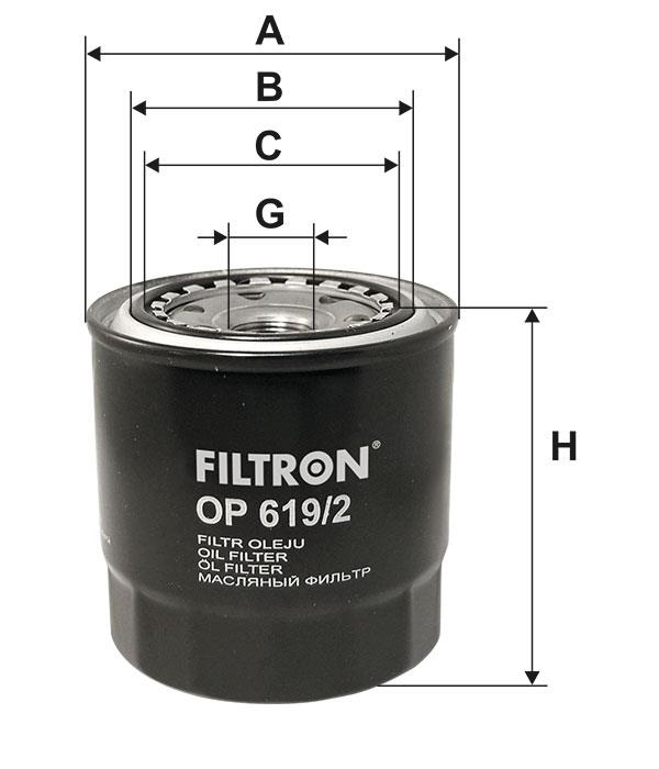 Oil Filter Filtron OP 619&#x2F;2