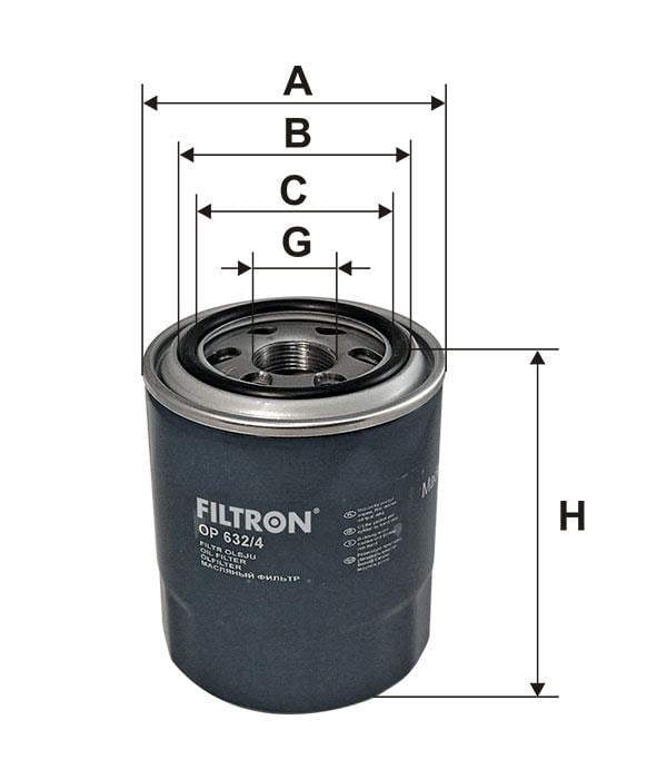Oil Filter Filtron OP 632&#x2F;4