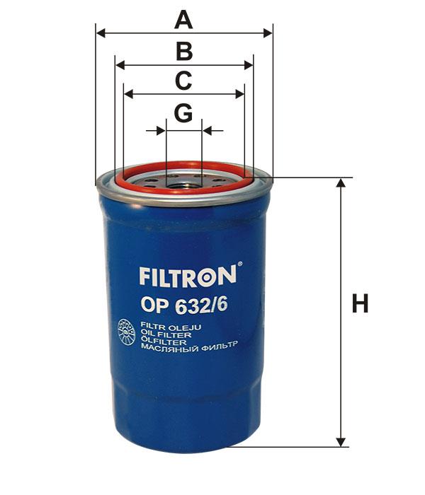 Ölfilter Filtron OP 632&#x2F;6