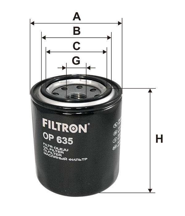 Масляный фильтр Filtron OP 635