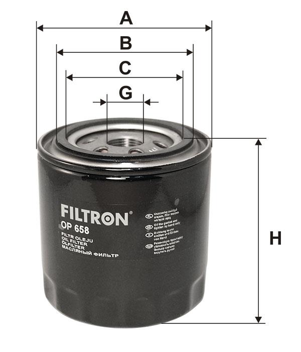 Filtr oleju Filtron OP 658