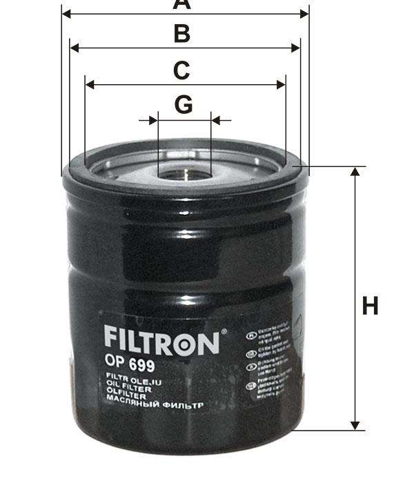 Фільтр масляний Filtron OP 699