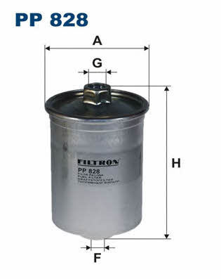 Filtron PP828 Fuel filter PP828: Buy near me in Poland at 2407.PL - Good price!