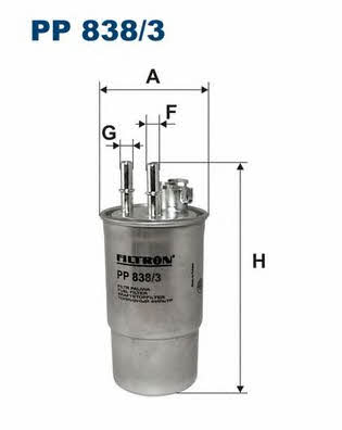 Kraftstofffilter Filtron PP 838&#x2F;3
